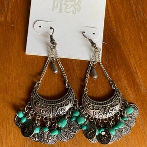 Dangling Silver Earrings